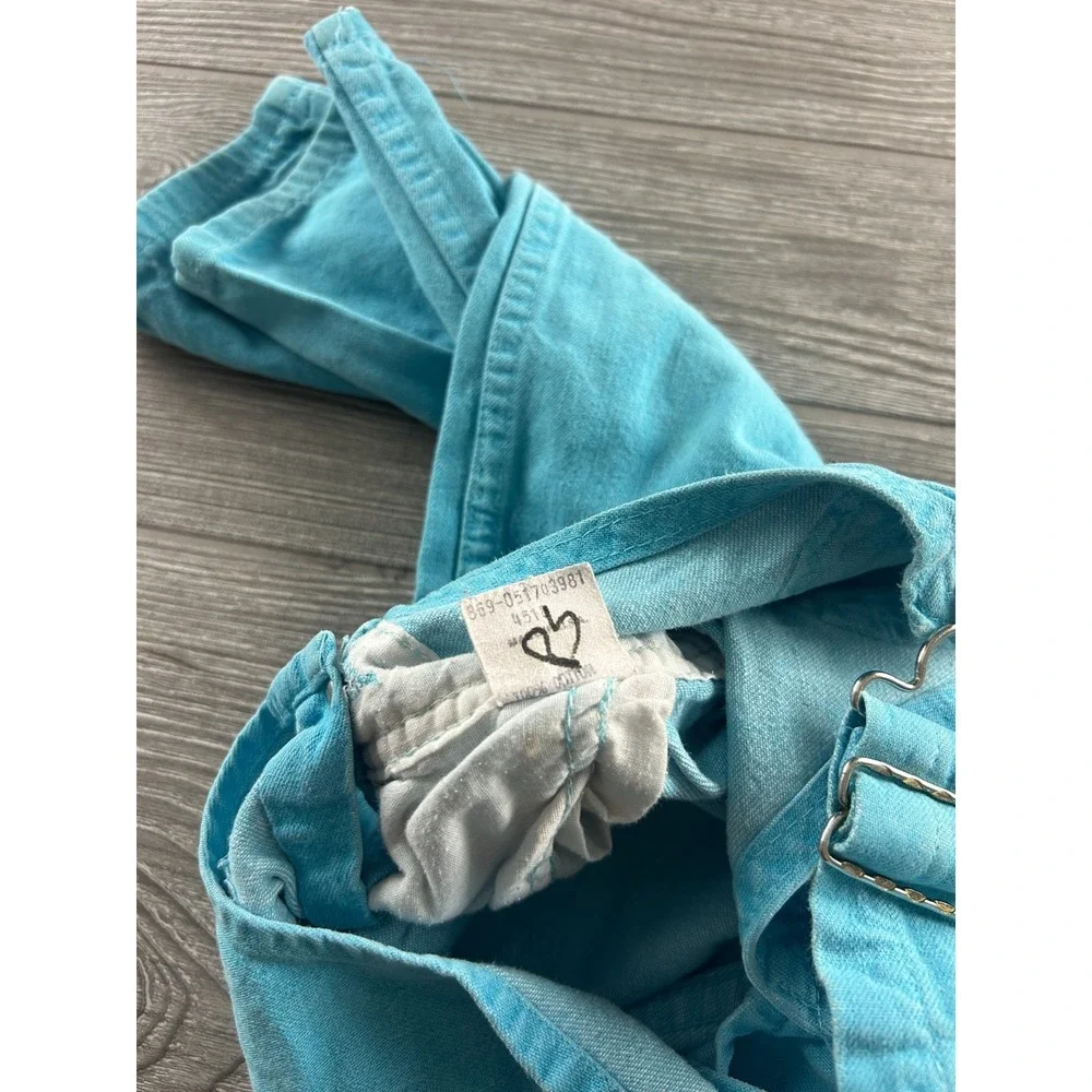 Vintage OshKosh Bgosh Sky Blue Corduroy Overalls Toddler Size 3T Pants Blue